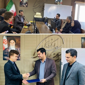 با حضور دستیار جوان استاندار صورت گرفت :علی خواجه حسنی به عنوان نماینده جوان شرکت شهرک‌های صنعتی کرمان به استانداری  معرفی شد